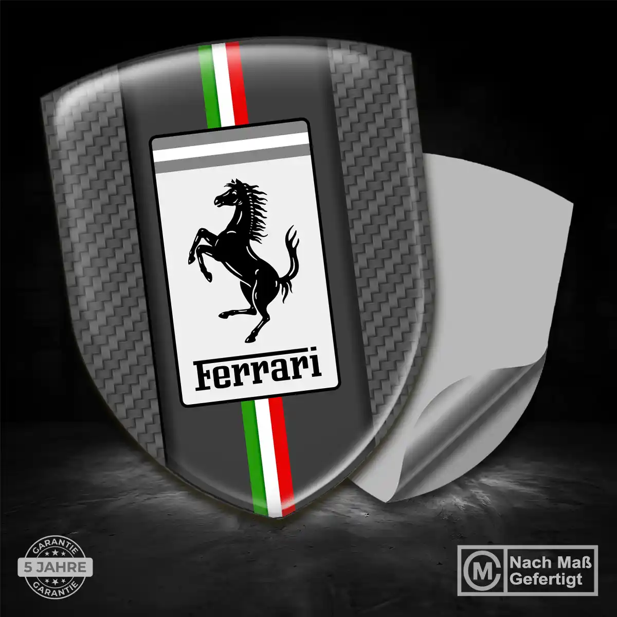 Ferrari Aufkleber 3D Gel Silikon Stilvolles Design