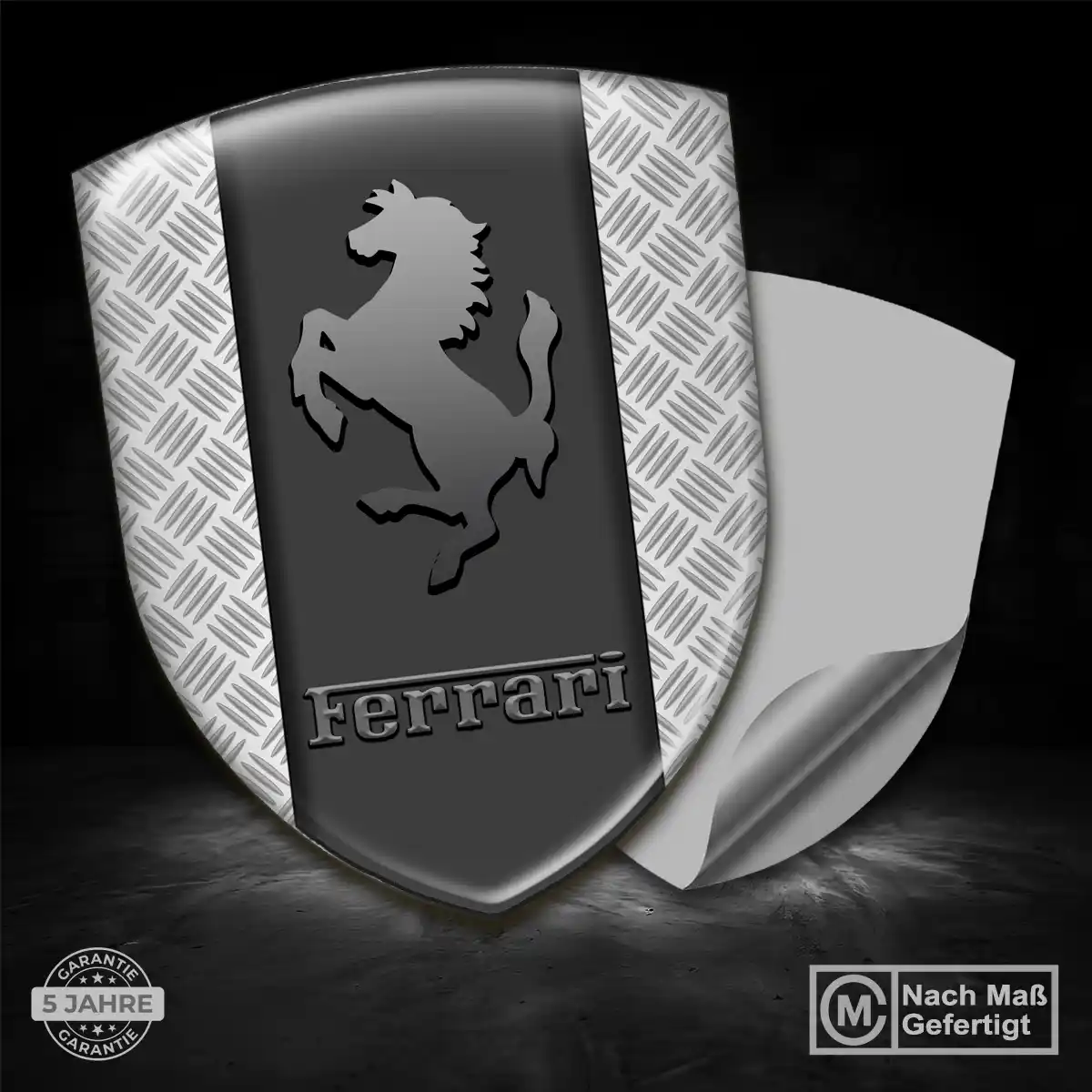 Ferrari Aufkleber 3D Gel Wappen Auto Hohe Qualität