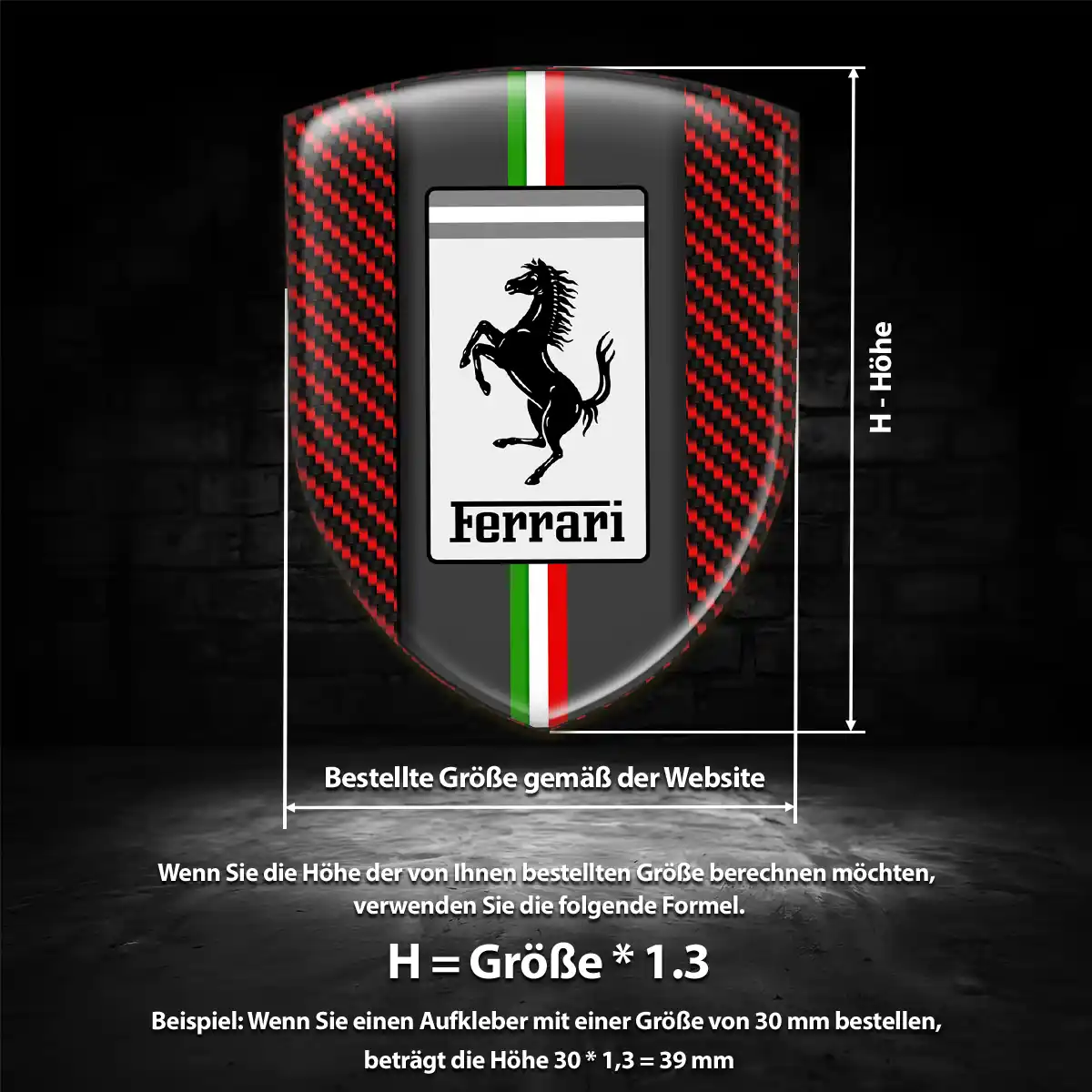 Ferrari Aufkleber Auto Hohe Qualität