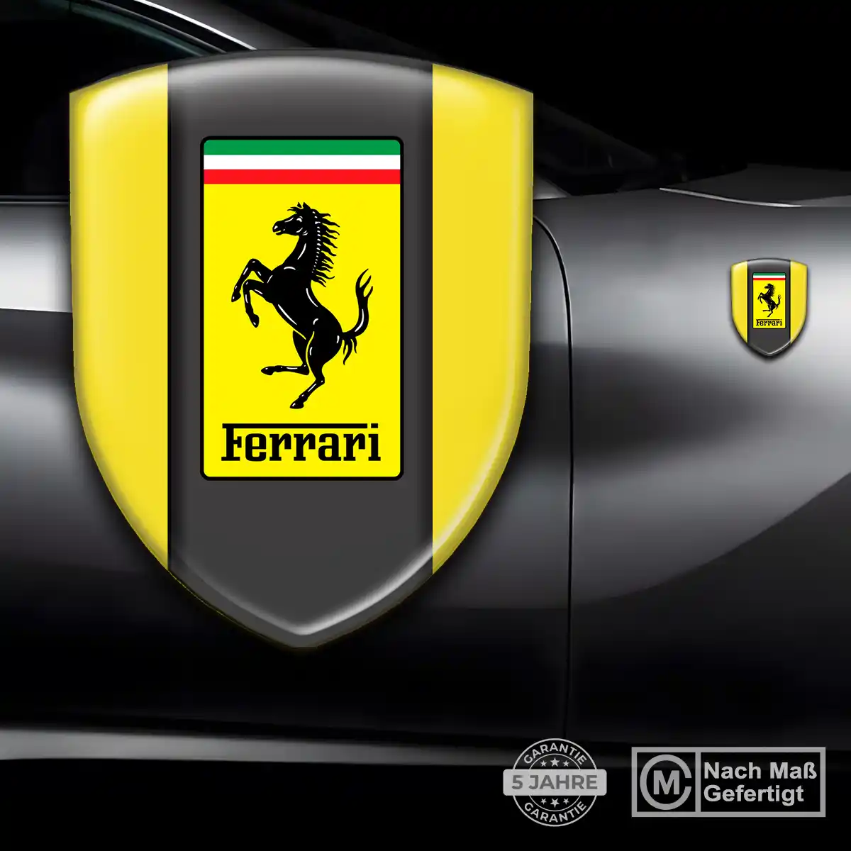 Ferrari Aufkleber Emblem Wappen Premium-Edition