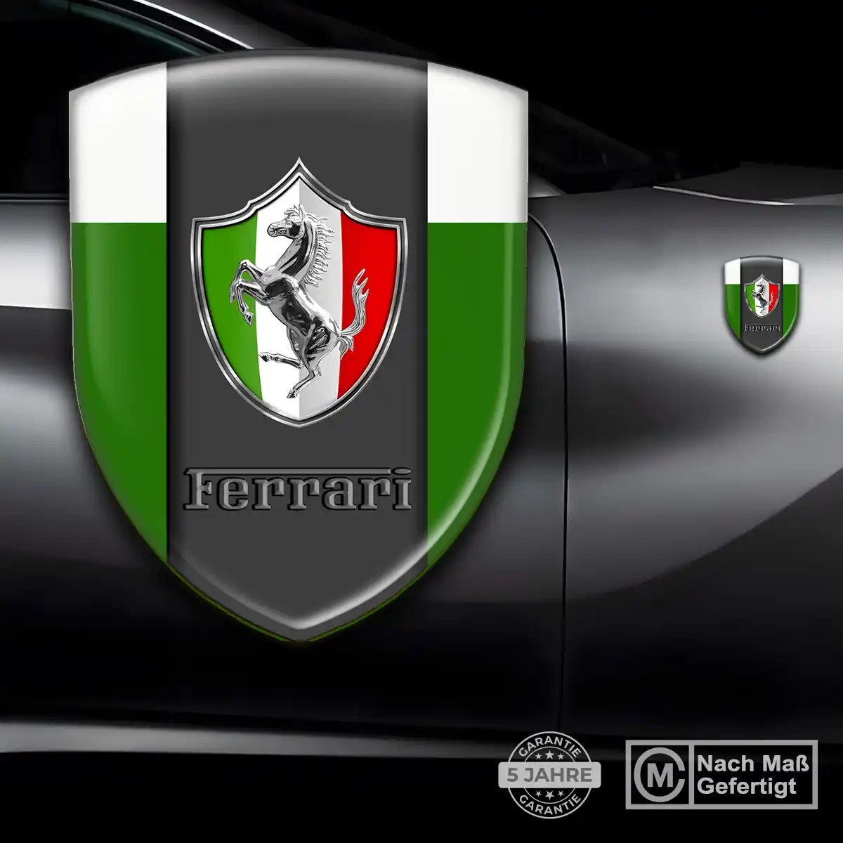Ferrari Aufkleber Embleme Silikon Premium-Edition