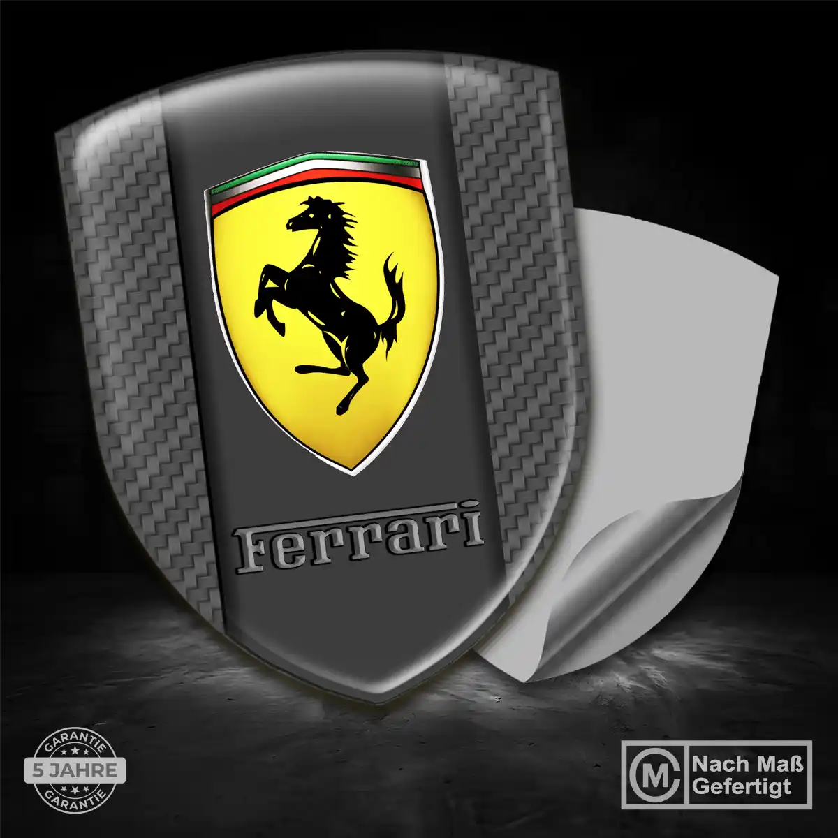 Ferrari Aufkleber Embleme Silikon Stilvolles Design