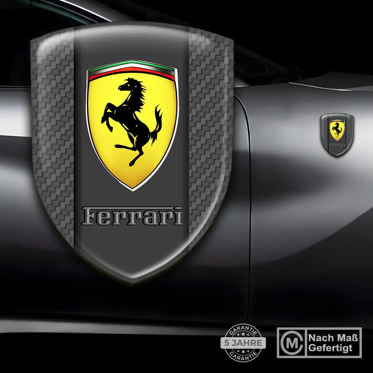 Ferrari Aufkleber Embleme Silikon Stilvolles Design