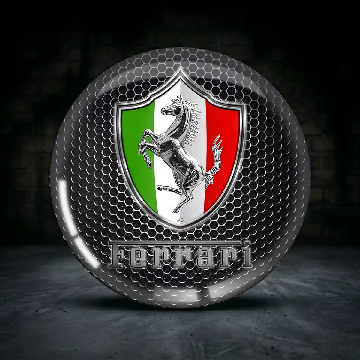 Ferrari Aufkleber Nabendeckel Interieurdesign