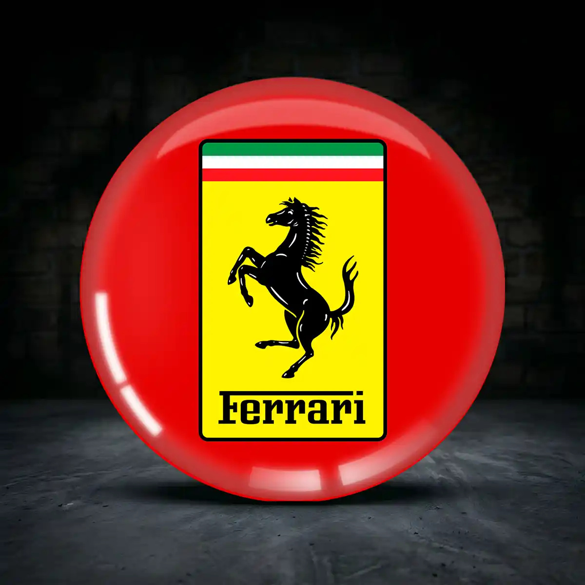 Ferrari Aufkleber Nabendeckel Luxus-Edition