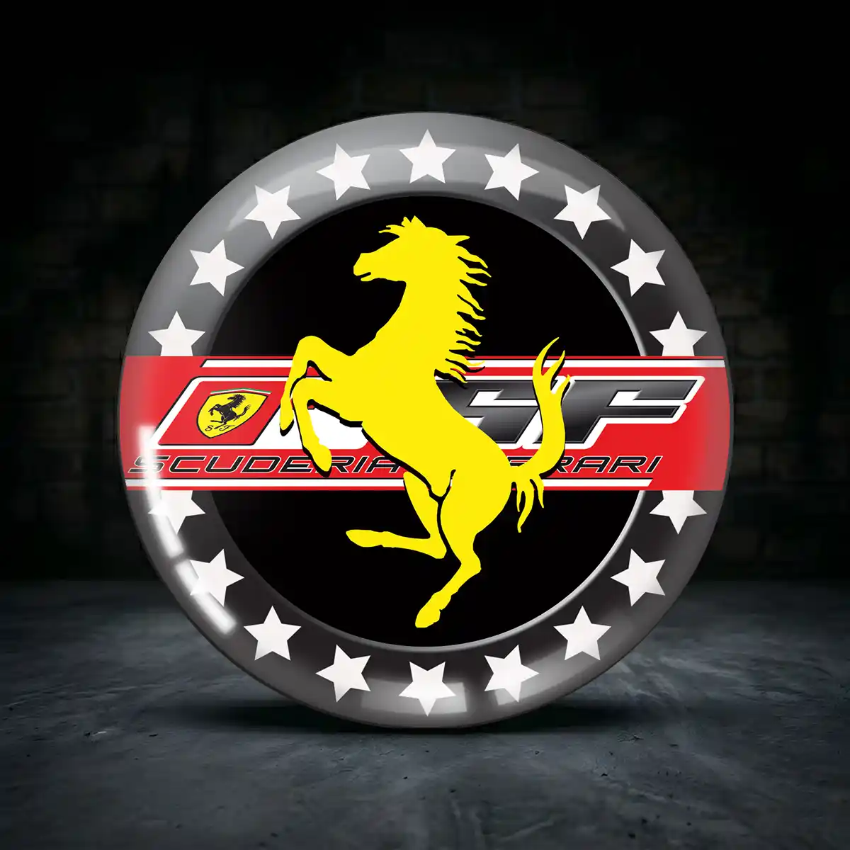 Ferrari Aufkleber Nabendeckel Premiumqualität