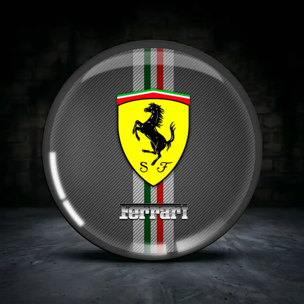 Ferrari Aufkleber Nabenkappen Interieurdesign