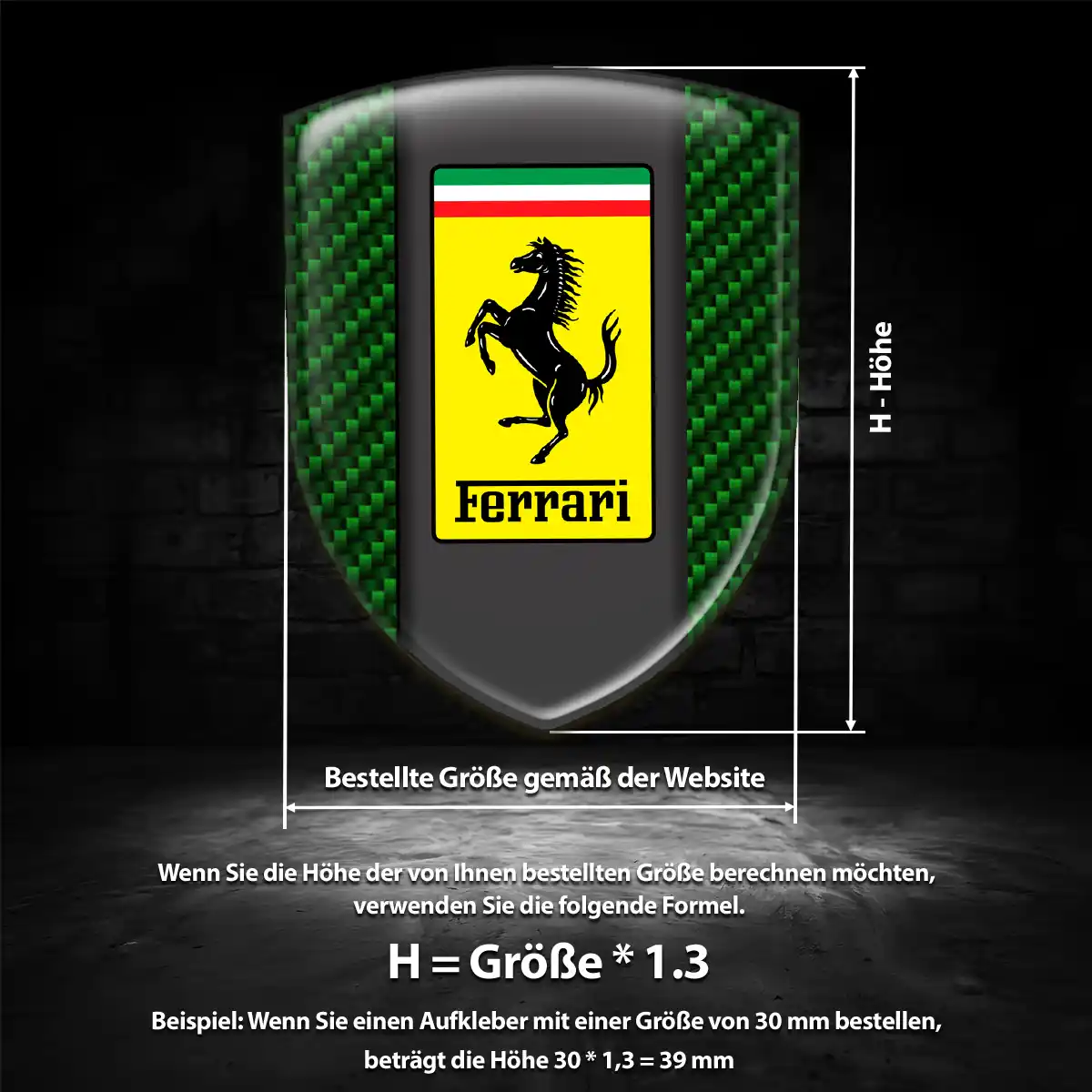 Ferrari Aufkleber Premium-Edition