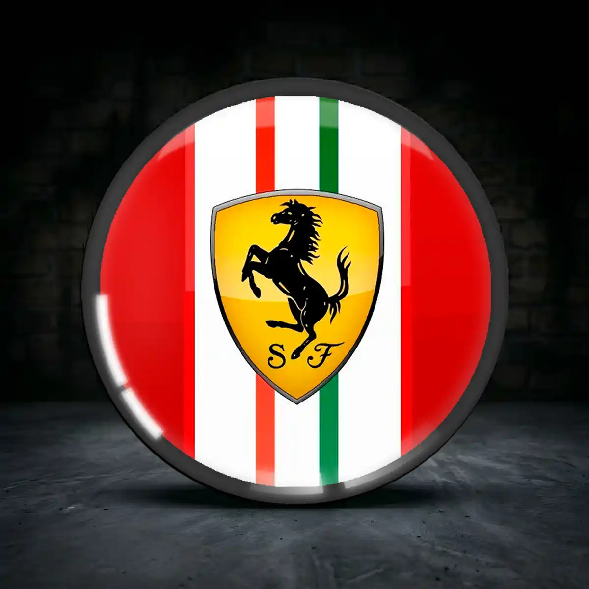 Ferrari Aufkleber Silikon Embleme Premium-Edition