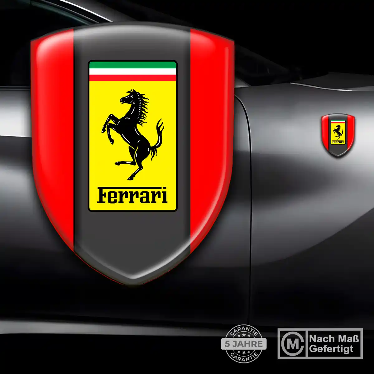 Ferrari Aufkleber Wappen Auto Stilvolles Design