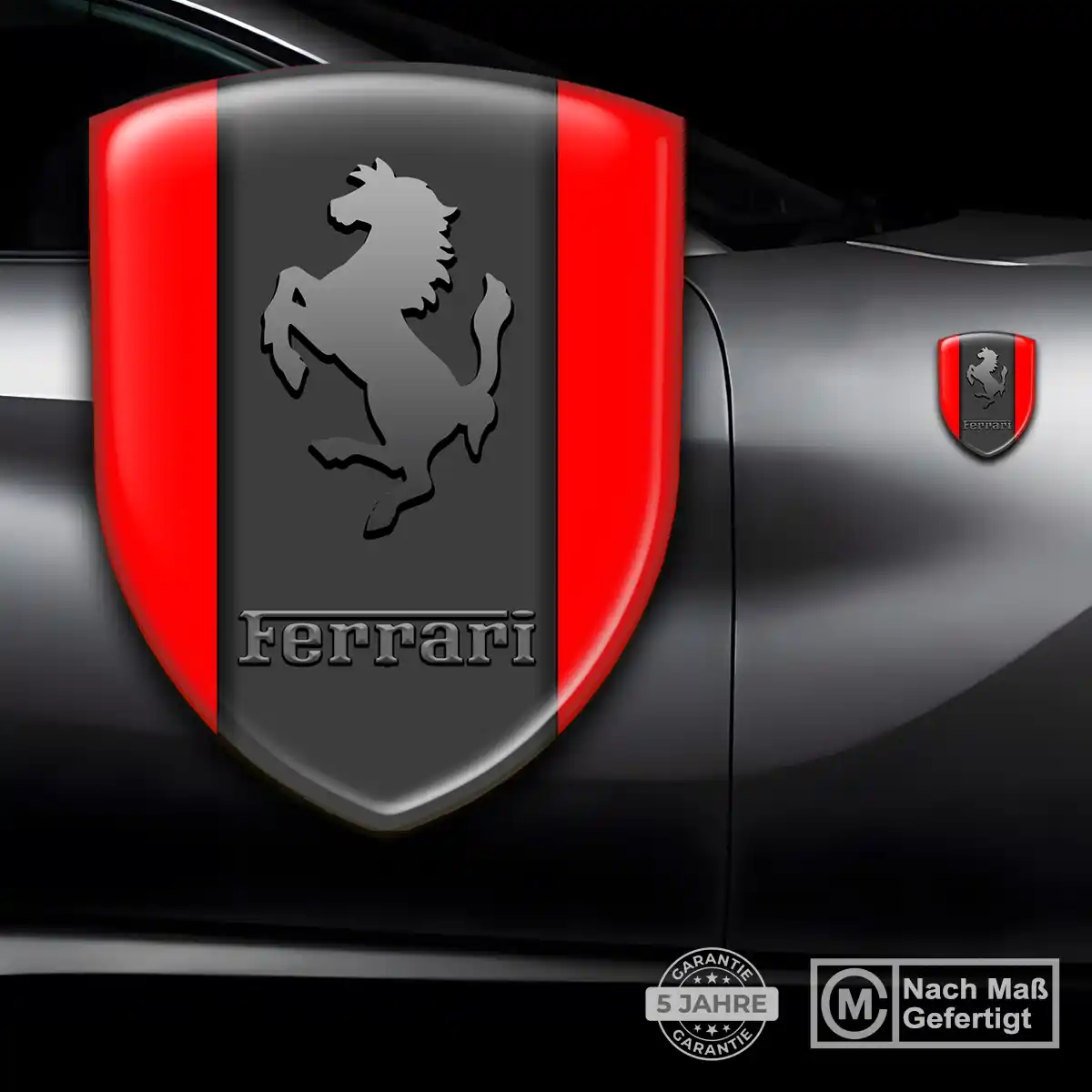 Ferrari Aufkleber Wappen Emblem Auto Stilvolles Design