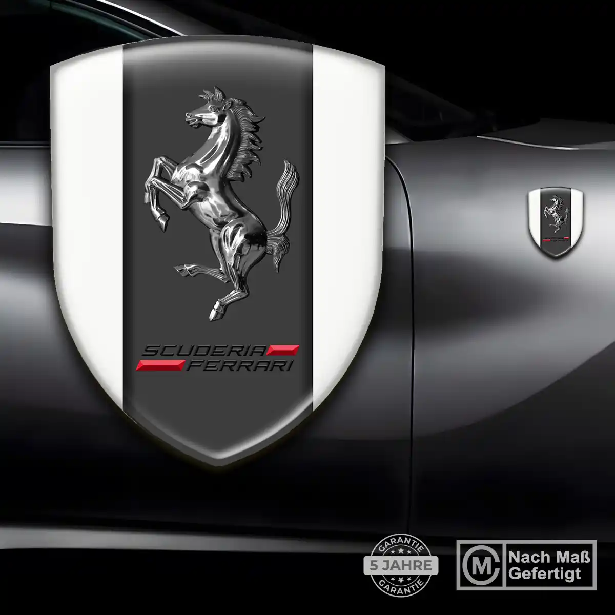 Ferrari Aufkleber Wappen Emblem Stilvolles Design