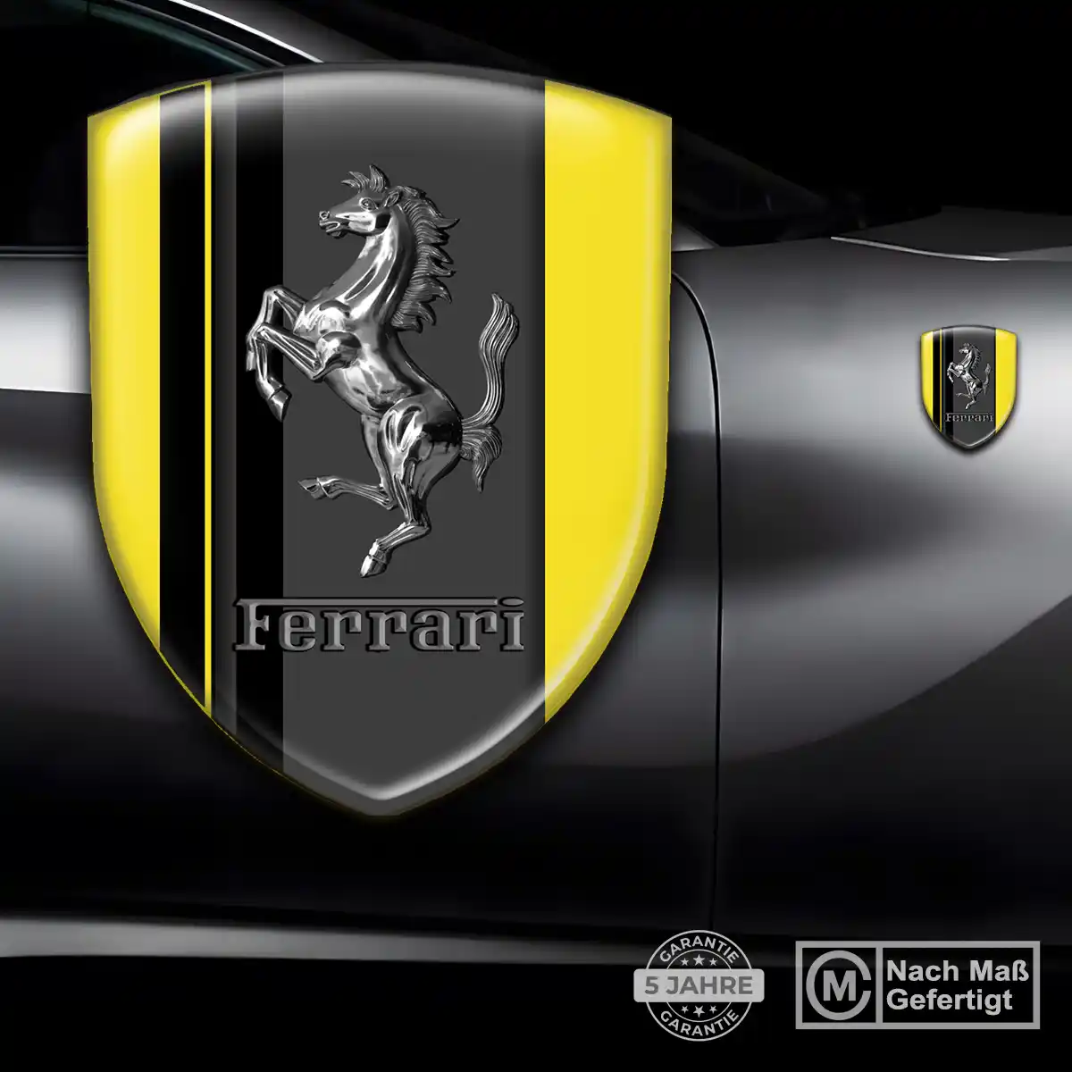 Ferrari Emblem Aufkleber Auto Stilvolles Design