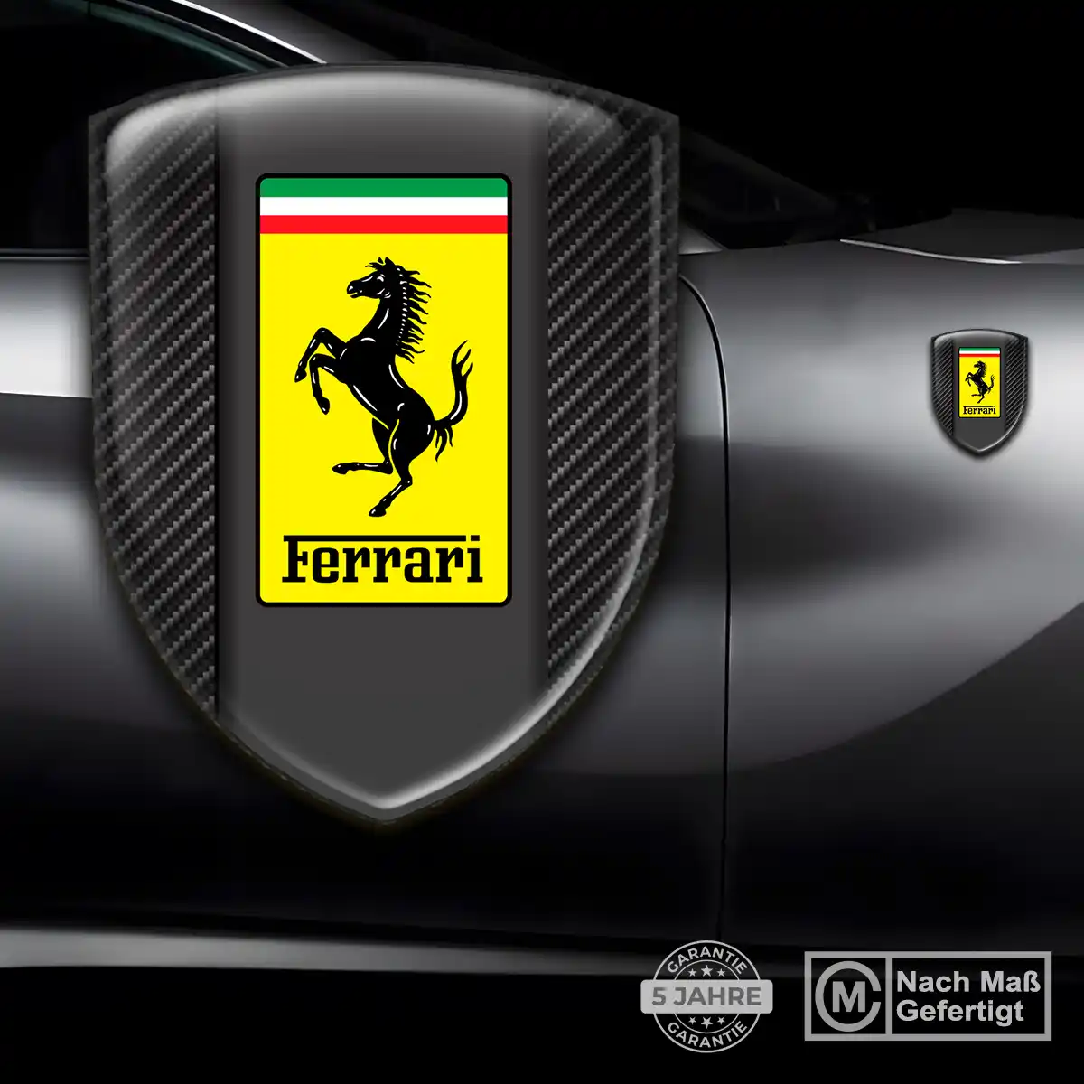 Ferrari Emblem Aufkleber Wappen Premium-Edition