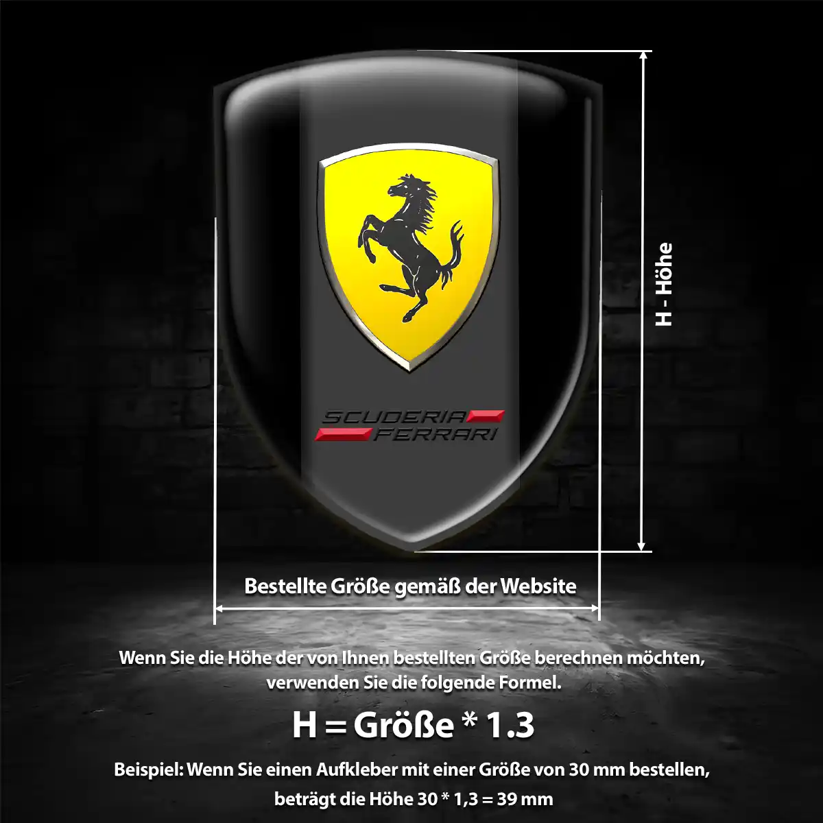 Ferrari Emblem Hohe Qualität