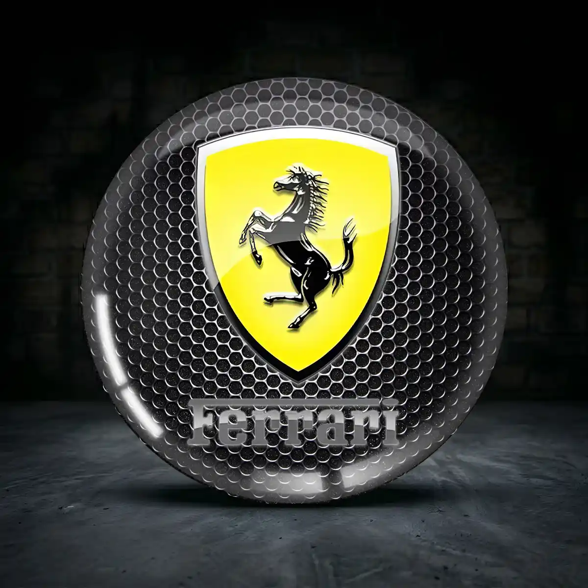 Ferrari Emblem Silikon Aufkleber Radkappen Hohe Qualität