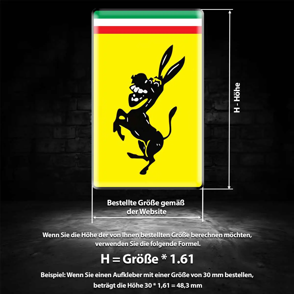 Ferrari Emblem Stilvolles Design