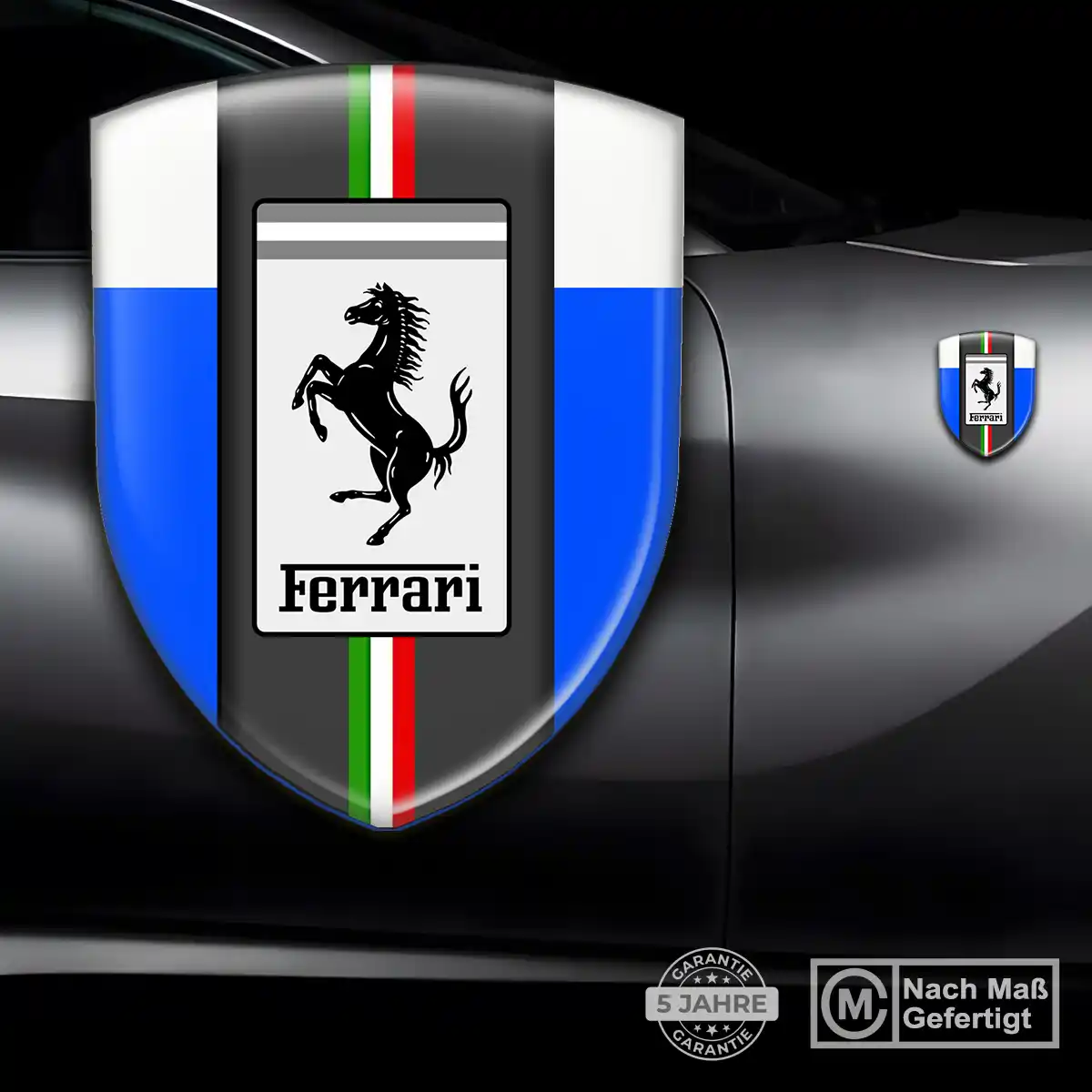 Ferrari Emblem Wappen Aufkleber Auto Stilvolles Design