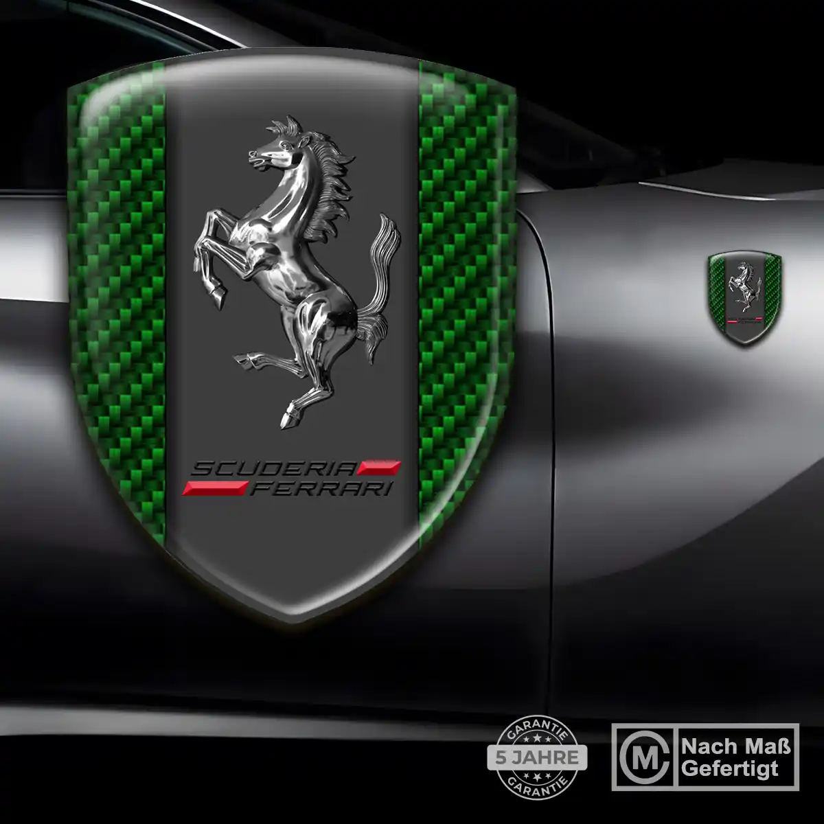 Ferrari Emblem Wappen Aufkleber Premium-Edition