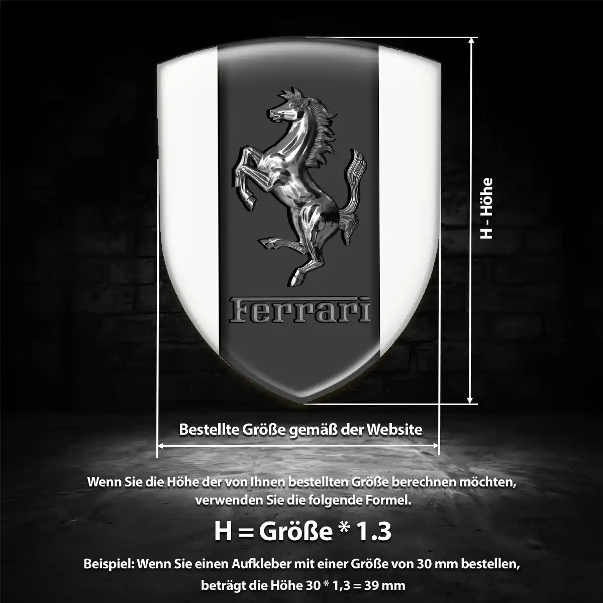 Ferrari Emblem Wappen Auto Stilvolles Design