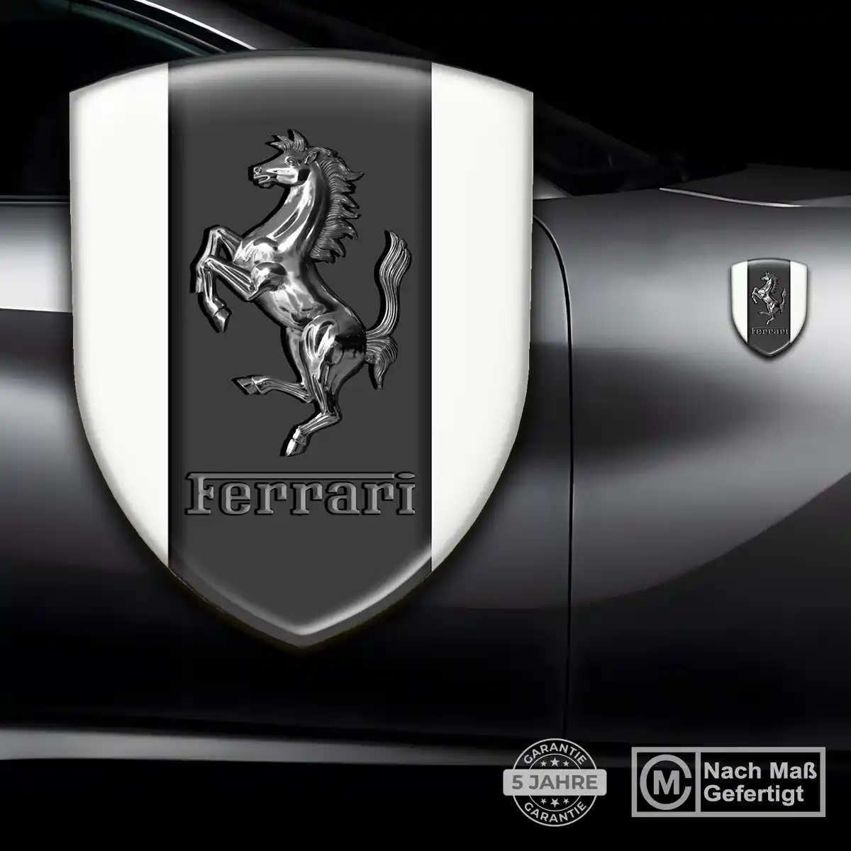 Ferrari Emblem Wappen Auto Stilvolles Design