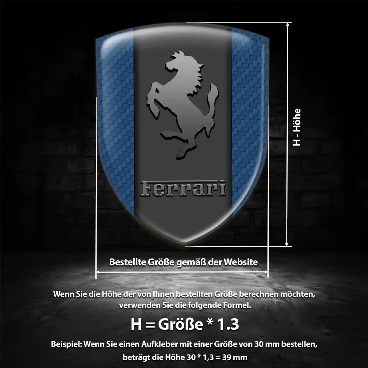 Ferrari Embleme Hohe Qualität