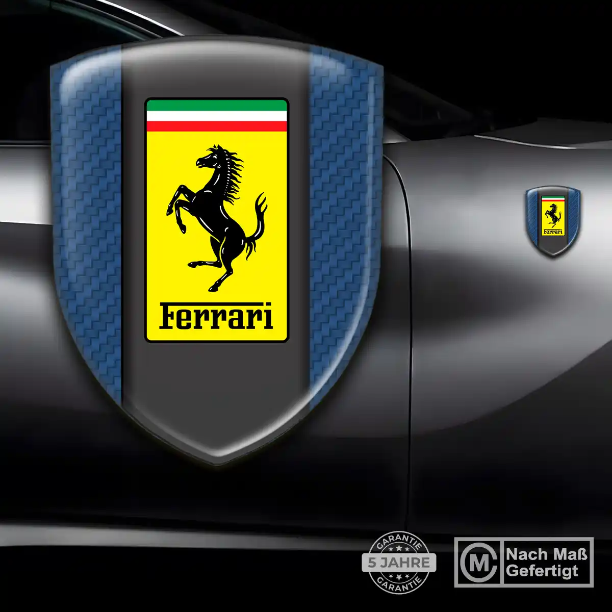 Ferrari Embleme Silikon Aufkleber Auto Hohe Qualität