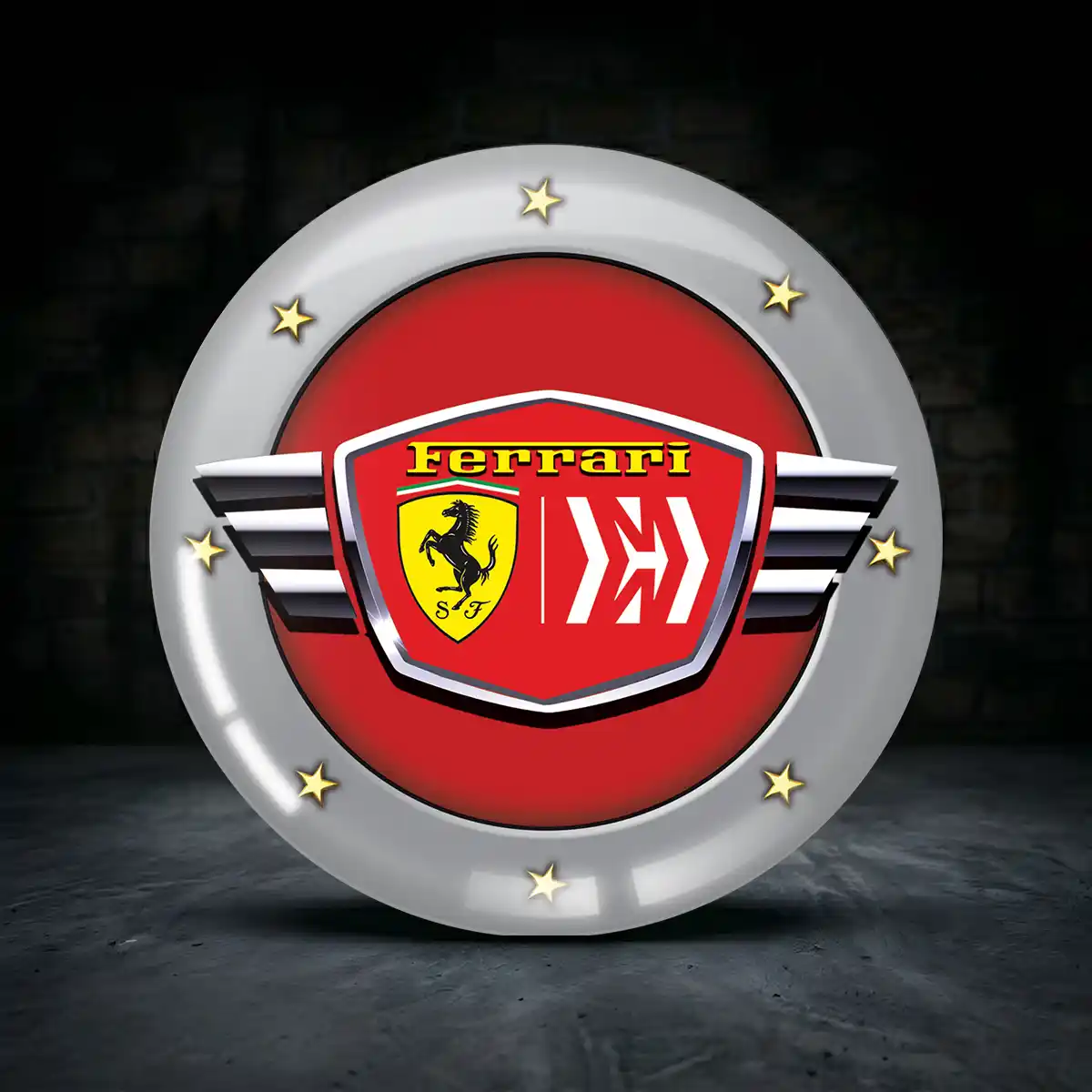 Ferrari Epoxidharz Embleme Premiumqualität