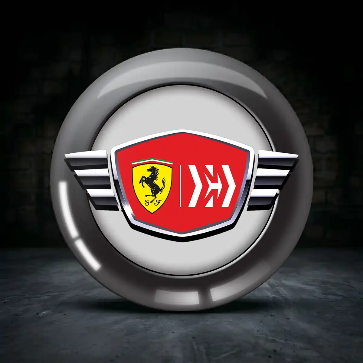Ferrari Felgen Aufkleber Silikon Hohe Qualität