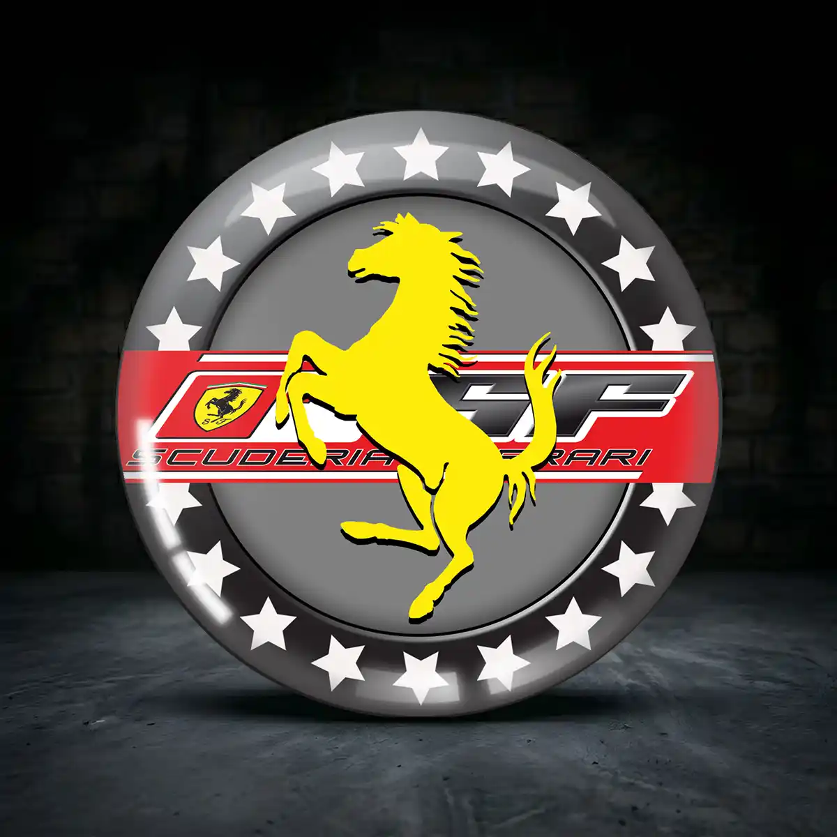 Ferrari Rad Mitte Aufkleber Radkappen Premiumqualität
