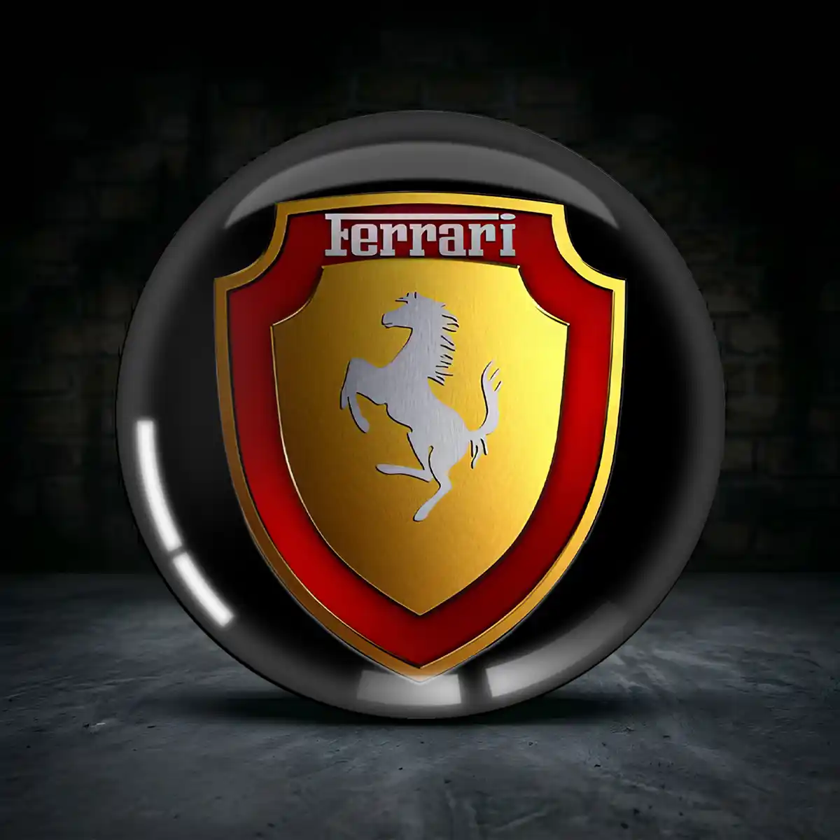 Ferrari Radkappen Aufkleber Hochwertiges Harz