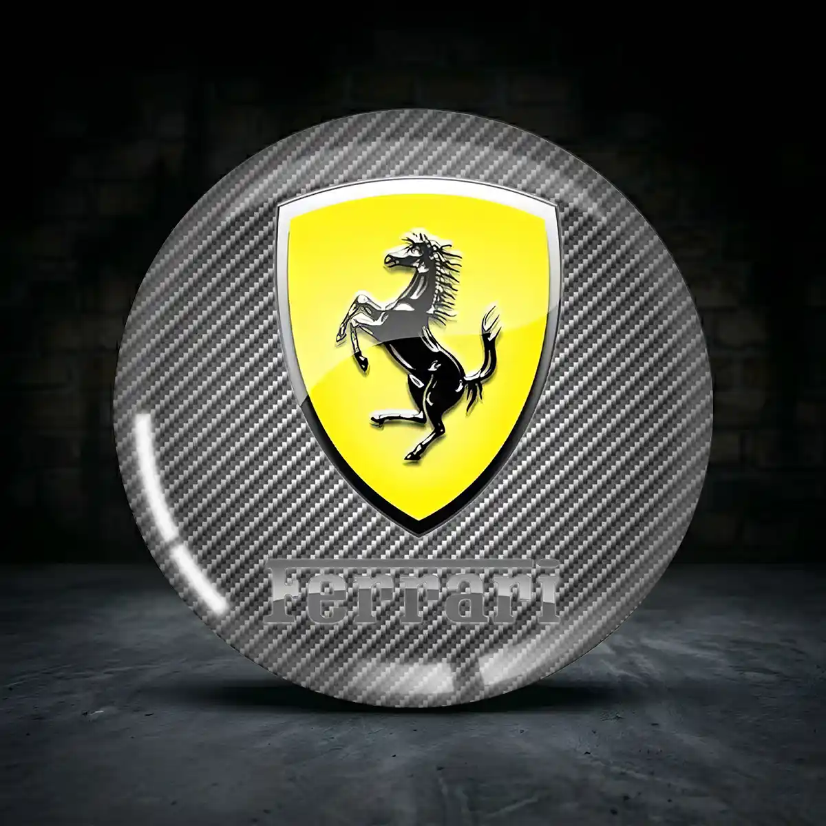 Ferrari Radkappen Aufkleber Interieurdesign