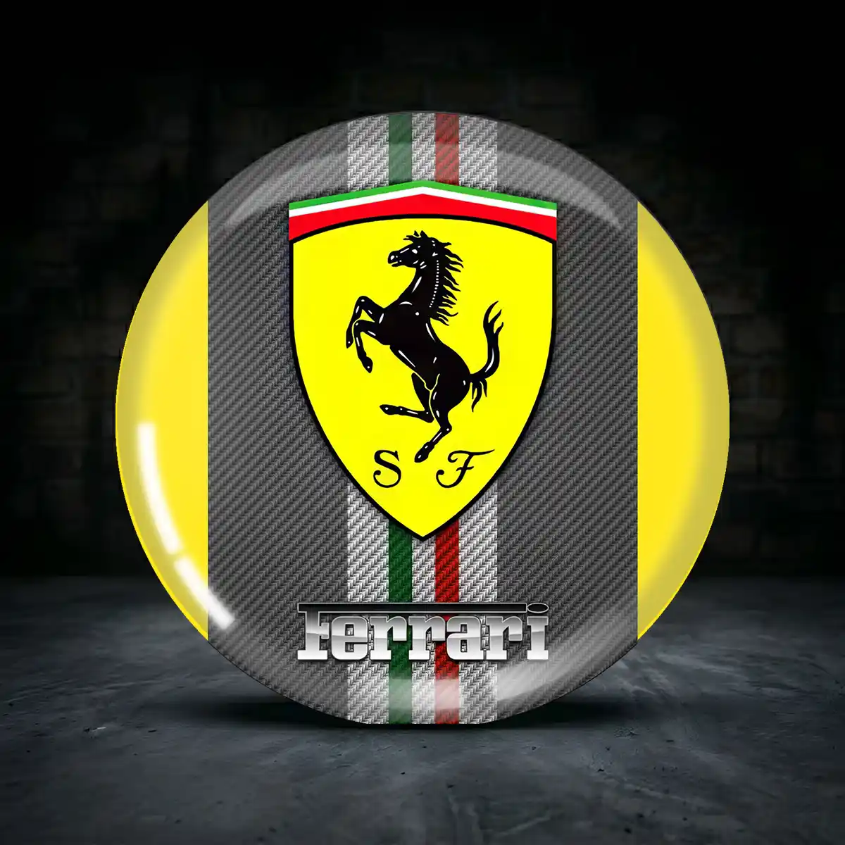 Ferrari Radmitte Aufkleber Hohe Qualität