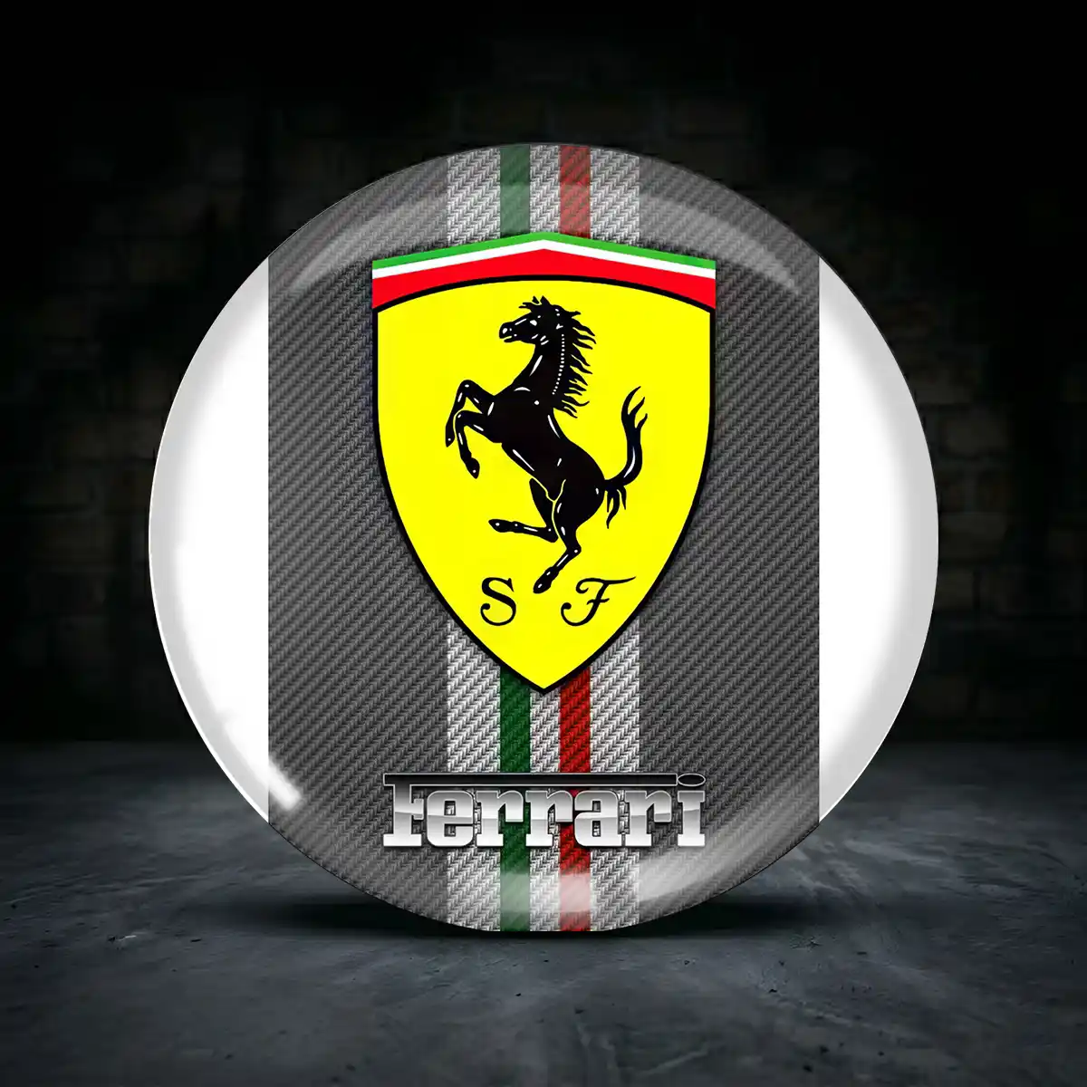 Ferrari Radmitte Aufkleber Limitierte Auflage
