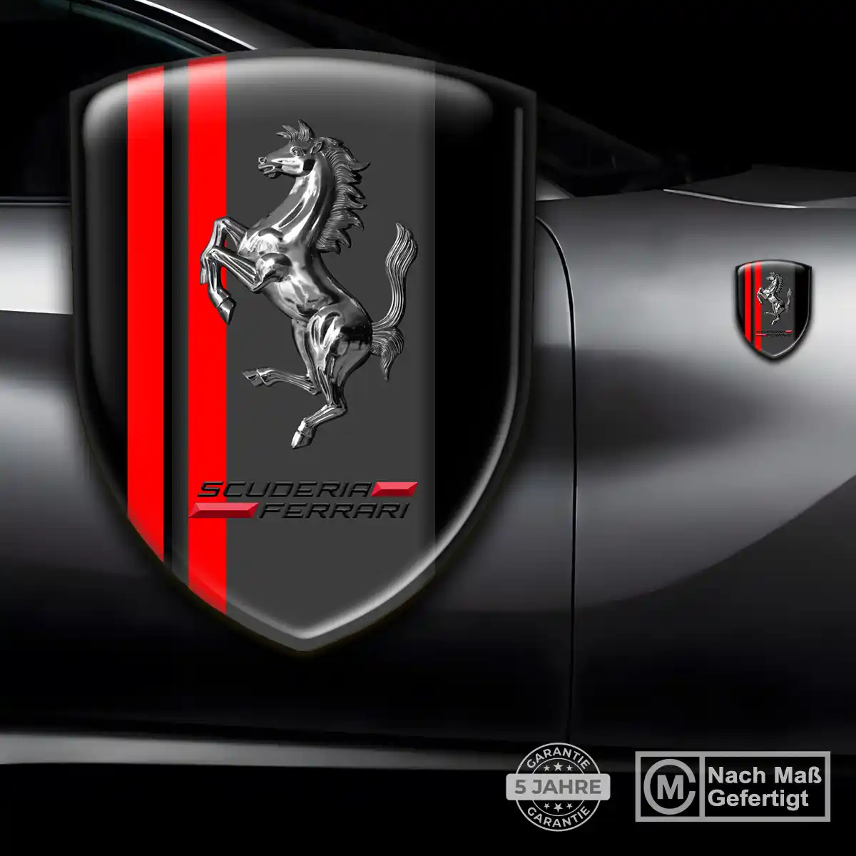 Ferrari Silikon Aufkleber Auto Stilvolles Design
