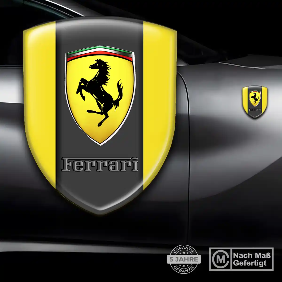 Ferrari Silikon Aufkleber Embleme Auto Stilvolles Design