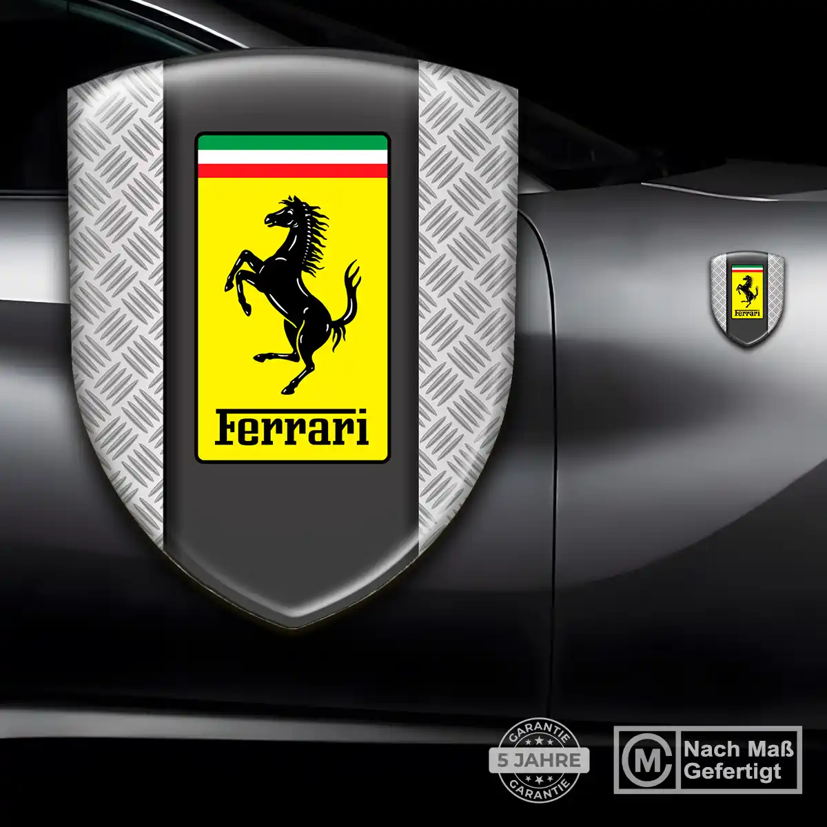 Ferrari Silikon Aufkleber Wappen Auto Hohe Qualität