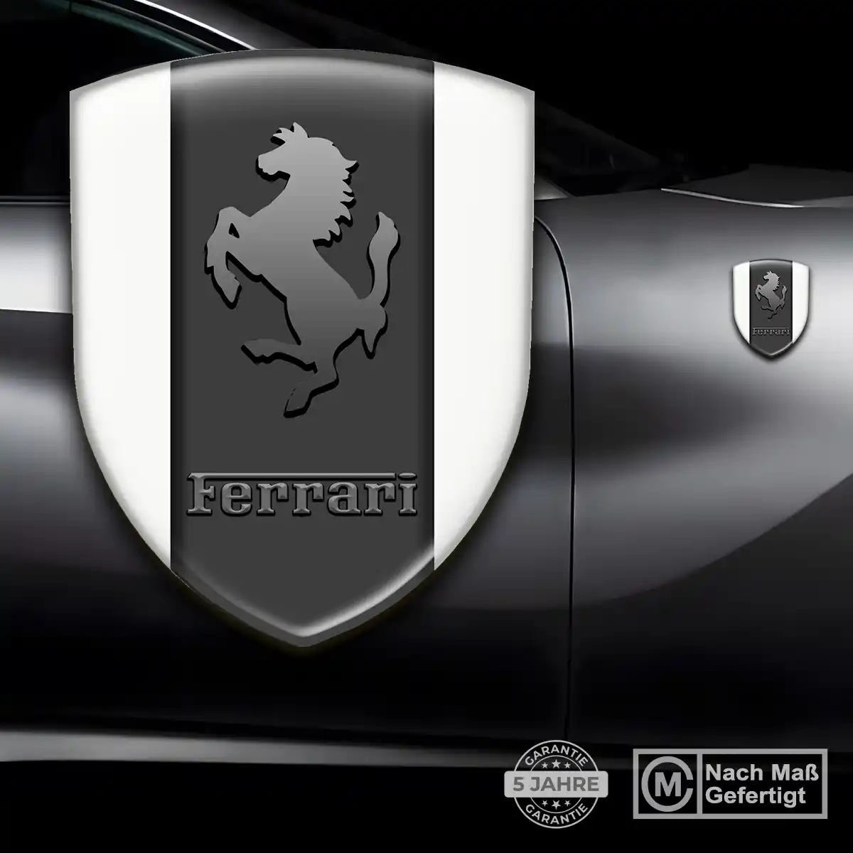 Ferrari Silikon Aufkleber Wappen Hohe Qualität