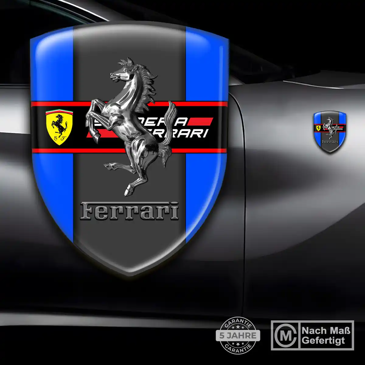 Ferrari Wappen Aufkleber Auto Stilvolles Design