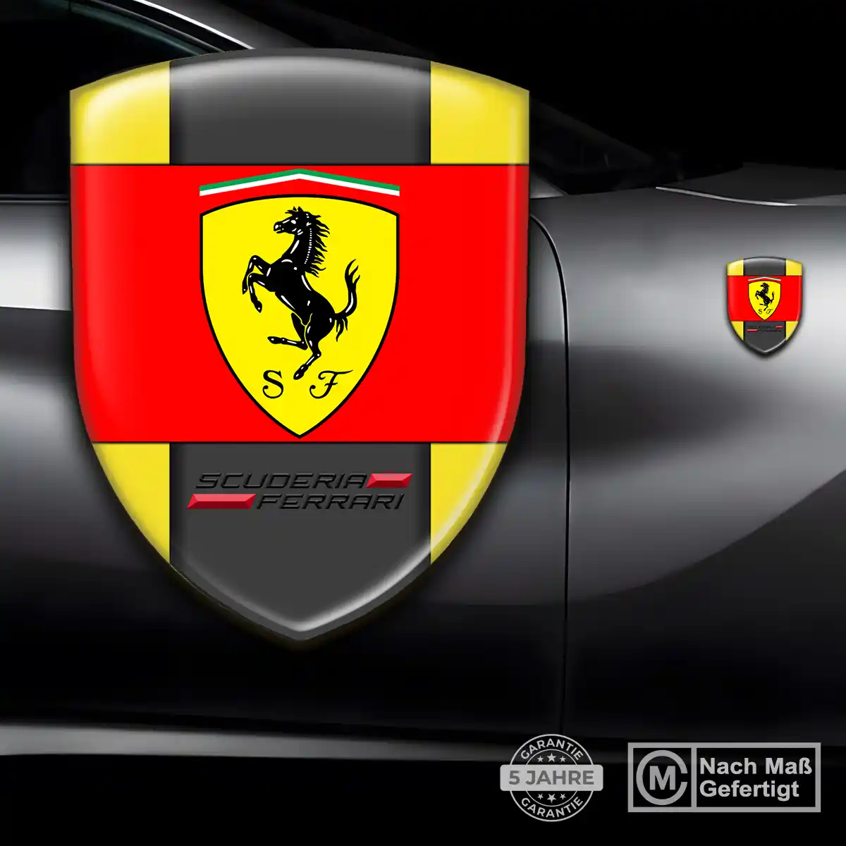 Ferrari Wappen Aufkleber Emblem Auto Stilvolles Design