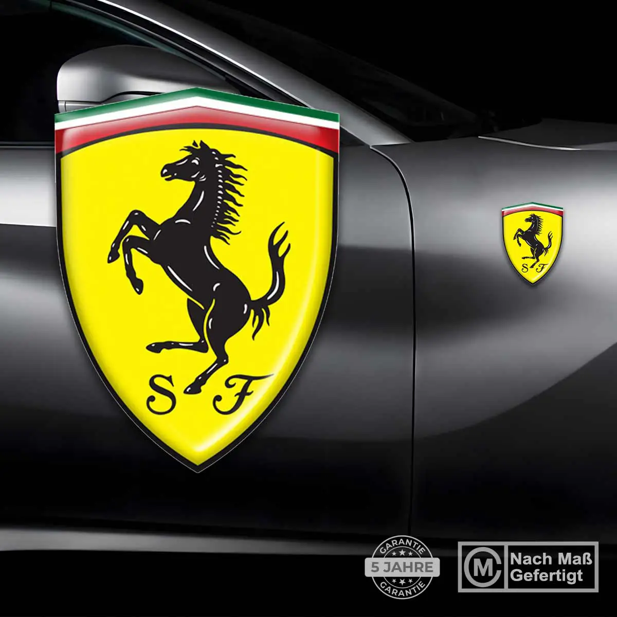 Ferrari Wappen Aufkleber Stilvolles Design
