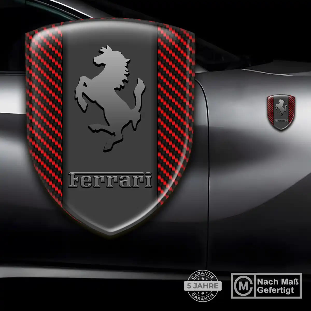 Ferrari Wappen Emblem Aufkleber Auto Hohe Qualität