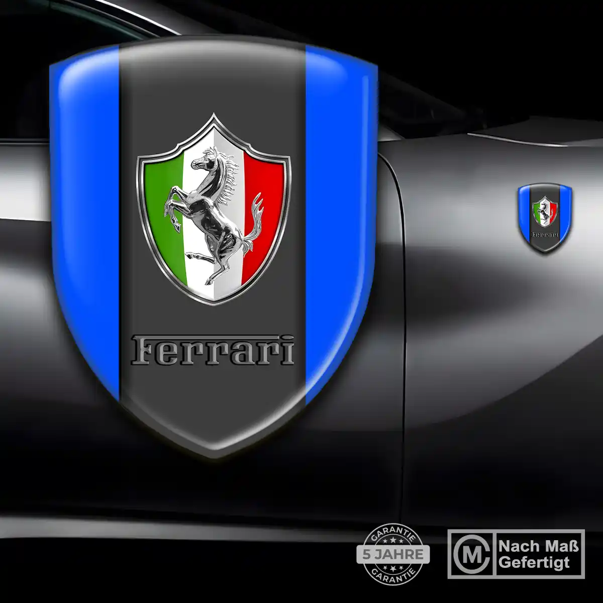Ferrari Wappen Emblem Aufkleber Premium-Edition