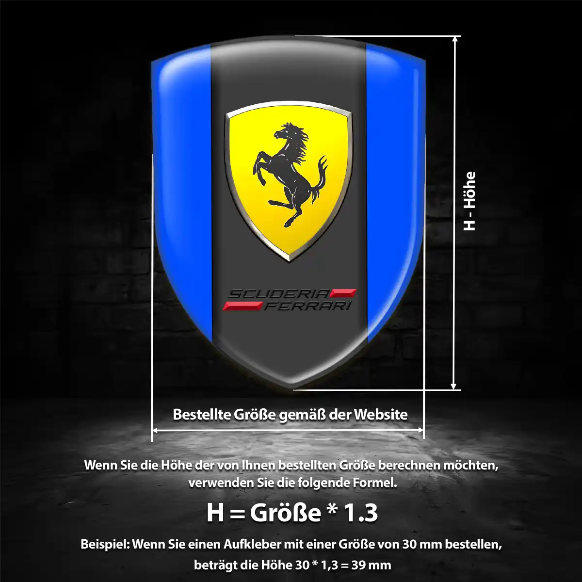 Ferrari Wappen Emblem Auto Hohe Qualität