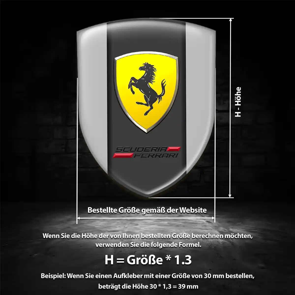 Ferrari Wappen Emblem Auto Stilvolles Design