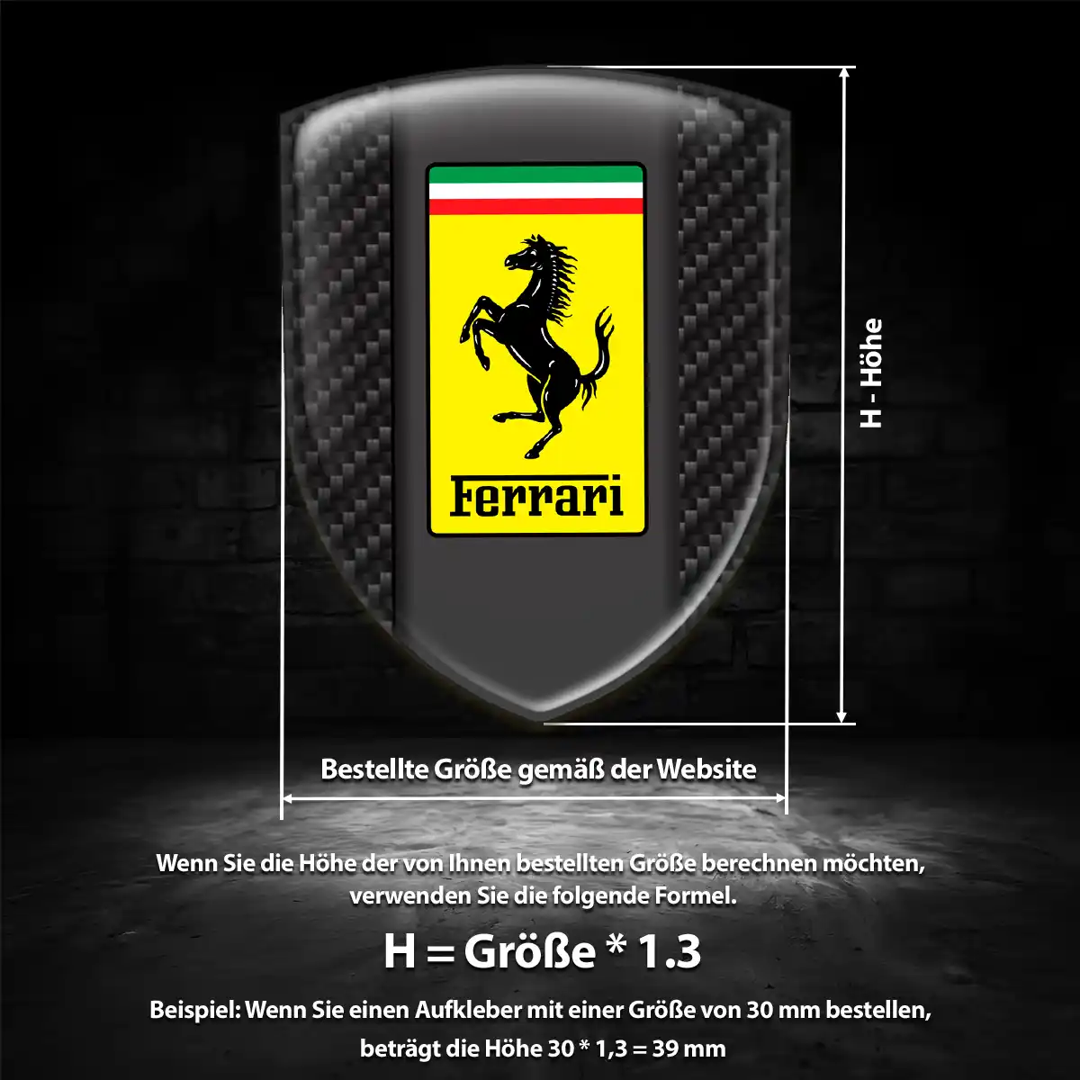 Ferrari Wappen Emblem Premium-Edition