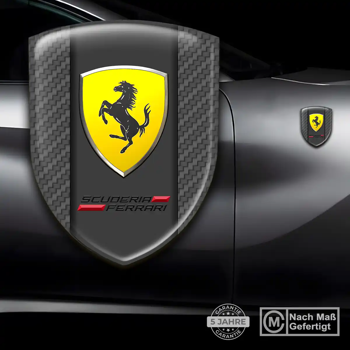 Ferrari Wappen Emblem Stilvolles Design
