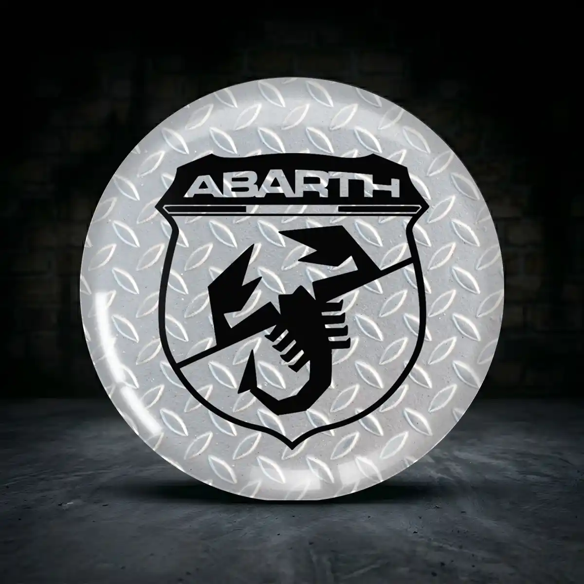 Fiat 3D Gel Aufkleber Embleme Interieurdesign