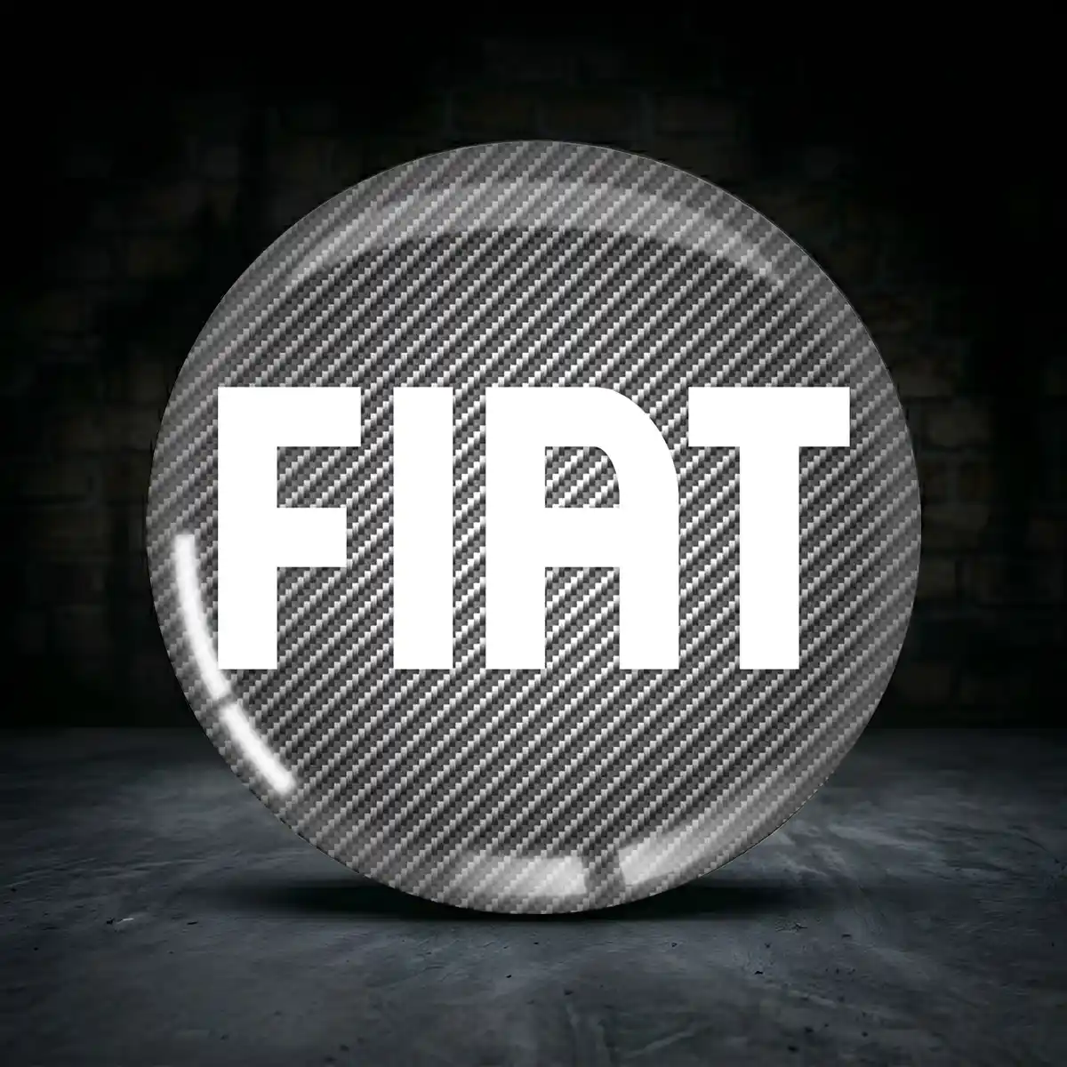 Fiat 3D Gel Aufkleber Embleme Limitierte Auflage