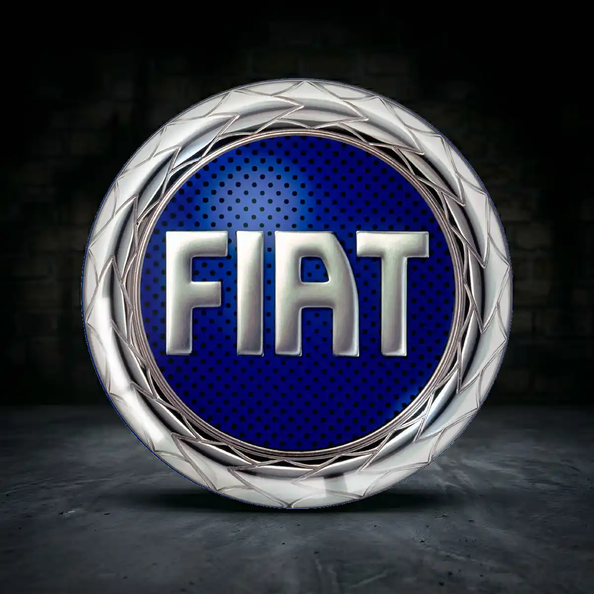 Fiat Aufkleber Epoxidharz Interieurdesign